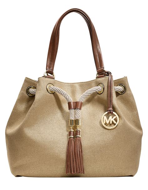 michael kors marina canvas bag|michael kors large canvas tote.